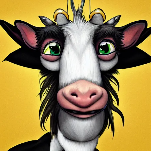 Prompt: caricature hypnotic crazy goat with huge enormous crazy cartoony eyes, fantasy, hyperrealistic, pixar, trending on artstation, 8 k