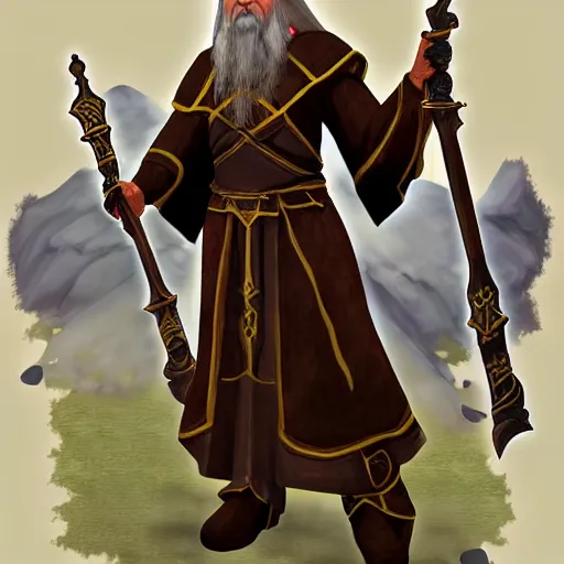 Image similar to St. Seraphim of Sarov, World of Warcraft concept art