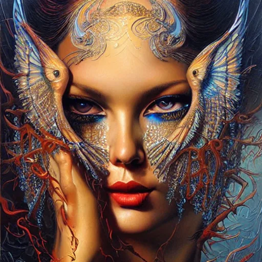 Image similar to heaven. highly detailed painting by karol bak 8 k