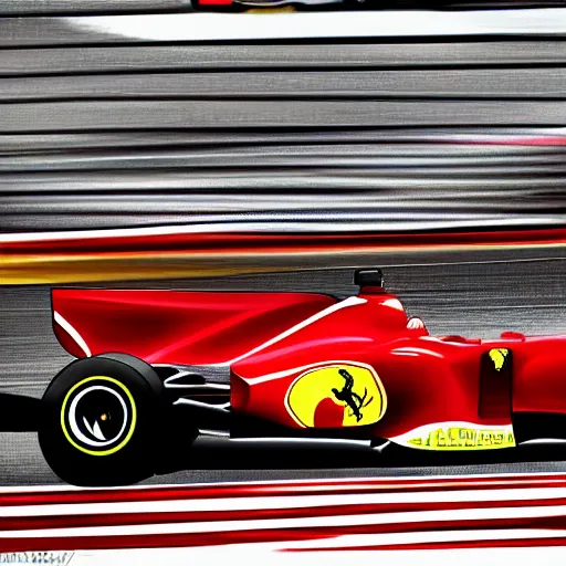 Image similar to ferrari formula 1 by kym illman