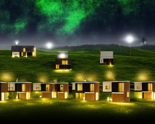 Image similar to connected ecovillage houses with solrarrofs - plant goddess high quality photo, microchip, artificial intelligence, bio - mechanical bio - luminescence, black wired cables, neurons, nerve cells, cinematic, rim light, photo - realistic, elegant, high detail, 8 k, masterpiece, high fashion, in the style of man ray