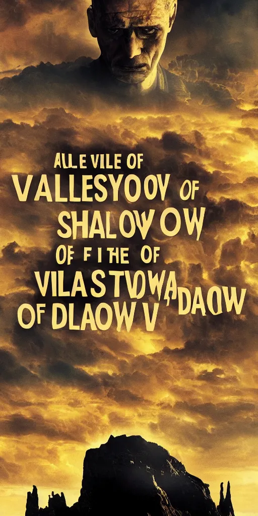 Prompt: valley of the shadow of death