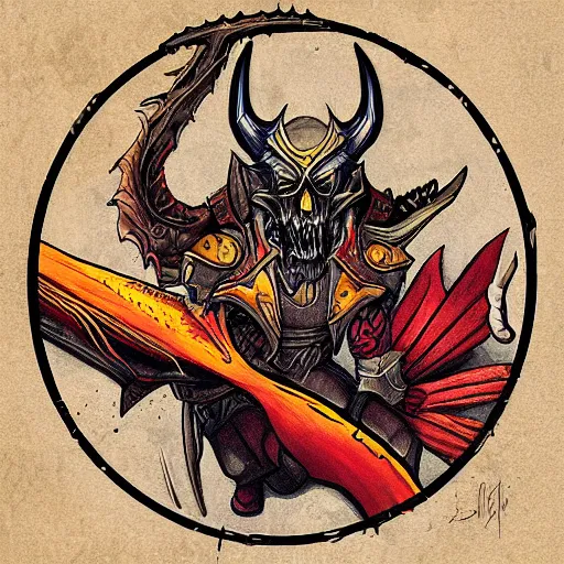 Tribal God Of War: Ragnarok Tattoo Idea - BlackInk AI