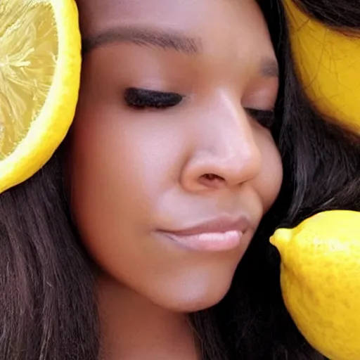 Prompt: “ lemon skinned woman face”