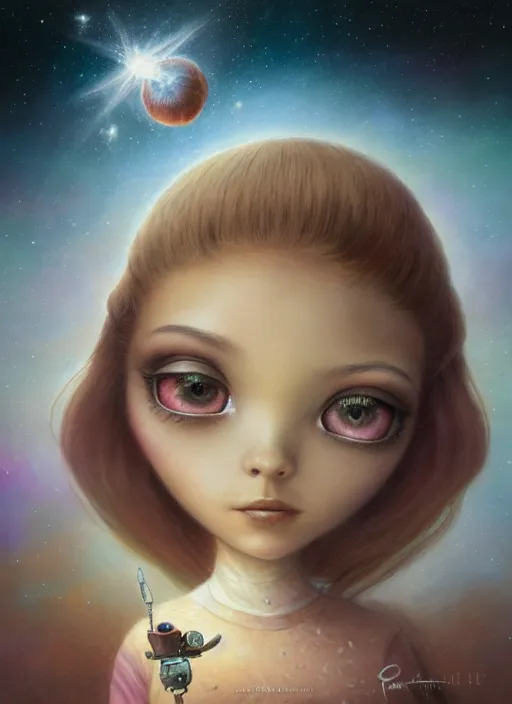 Image similar to highly detailed closeup portrait of a fairytale princess's favorite spacehip on mars, nicoletta ceccoli, mark ryden, lostfish, earl nore, hyung tae, frank frazetta, global illumination, god rays, detailed and intricate environment