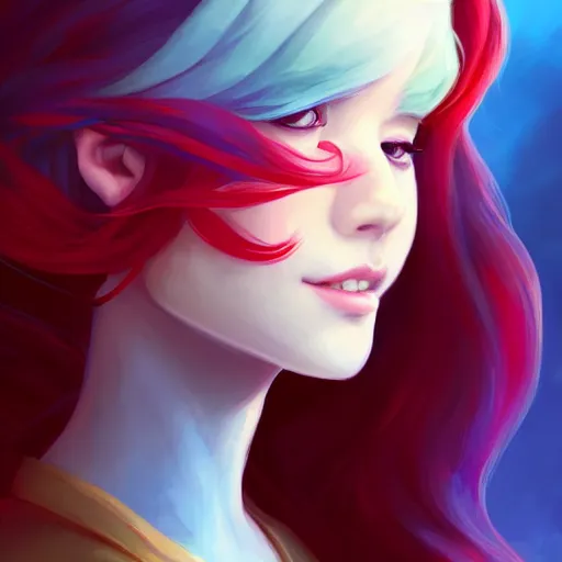 Image similar to a portrait of ariel, art by lois van baarle and loish and ross tran and rossdraws and sam yang and samdoesarts and artgerm and saruei and disney and wlop, digital art, highly detailed, intricate, sharp focus, trending on artstation hq, deviantart, unreal engine 5, 4 k uhd image