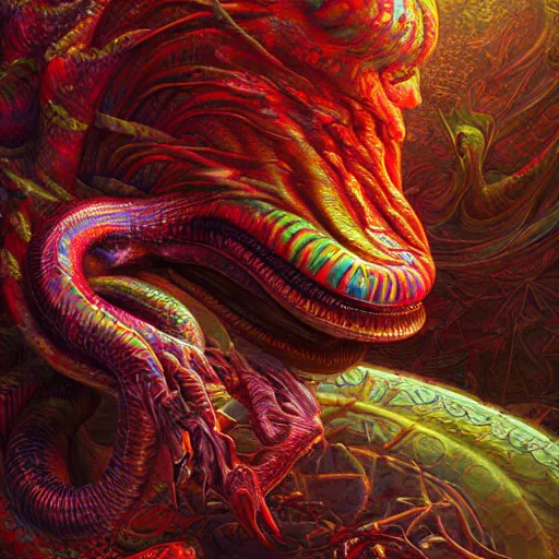 Prompt: hyper detailed ultra sharp, trending on artstation, vibrant aesthetic, bloodwave, colorful, psychedelic, ornate, intricate, digital painting, concept art, smooth, sharp focus, illustration, snakes, art by artgerm and greg rutkowski and h. r. giger, 8 k