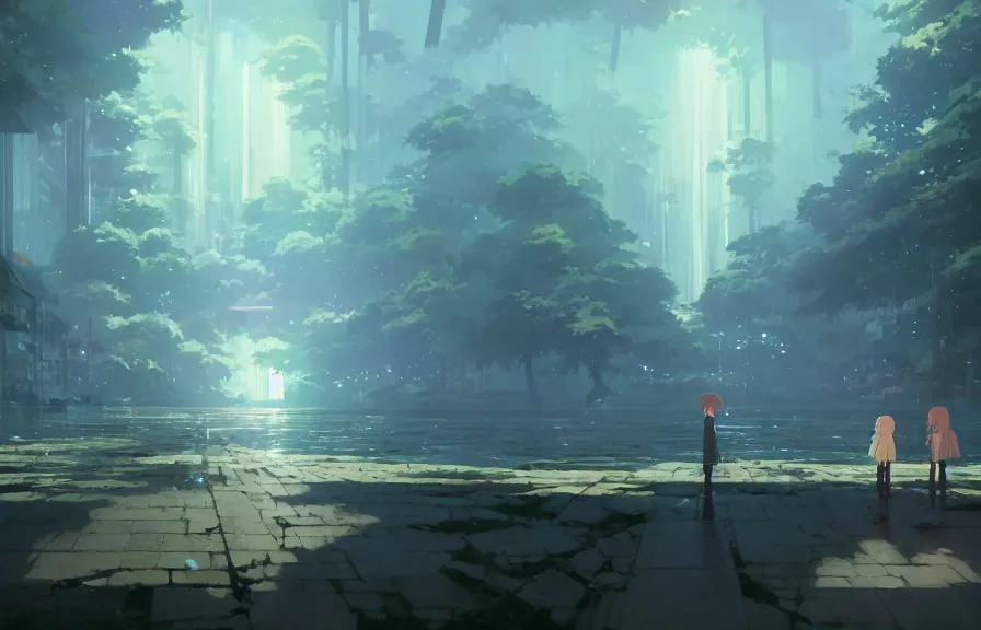 Image similar to makoto shinkai concept art of the spork polyp dimension, key visual, ambient lighting, highly detailed, digital painting, artstation, concept art, sharp focus, by makoto shinkai and akihiko yoshida and hidari and wlop and greg rutkowski