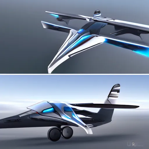 Prompt: the Electric carTesla with jet wings, Ultrarealism, 8k, fully detailed