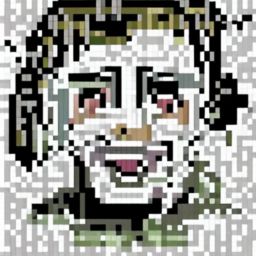 Prompt: Pixel-art of Danny Devito.