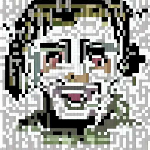 32x32 pixel art of an old grumpy ship captain, white, Stable Diffusion