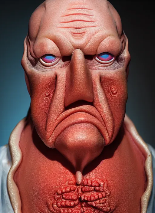 Image similar to 3 0 0 0 ( dr. john a. zoidberg ), portrait photography feroflex photorealistic studio lighting ektachrome detailed intricate face details, ultradetails, beautiful face