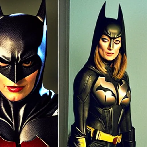Prompt: Olivia Wilde as Batman