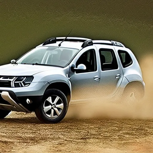 Image similar to Renault duster with tank turret