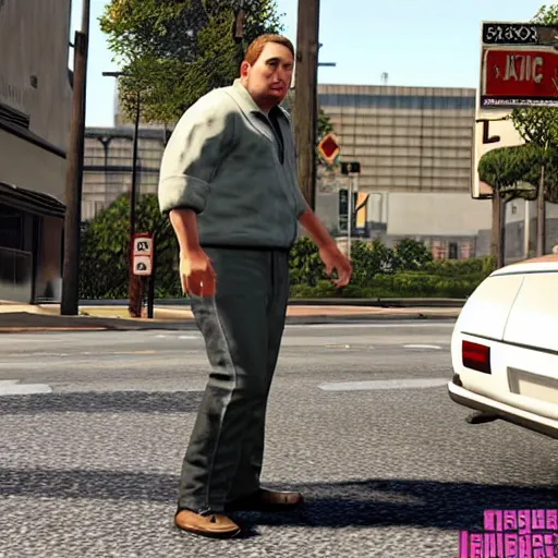 danny devito in gta san andreas, ps2 screenshot