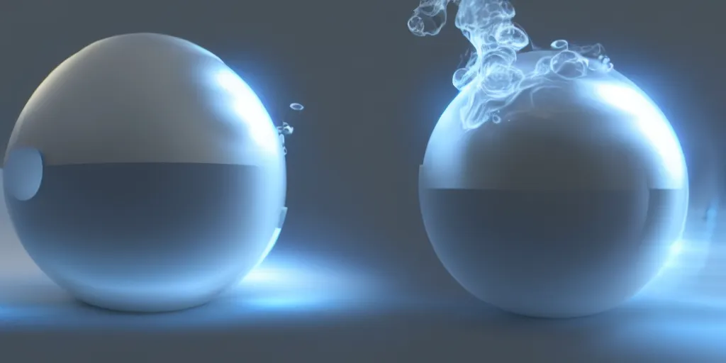 Image similar to 3 d vape sphere, octane render, hyper realistic 8 k, volumetric lighting, very detailed