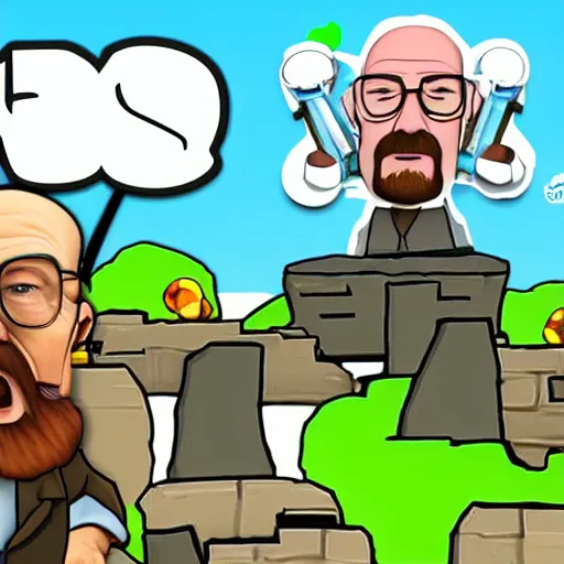 Image similar to walter white plays bloons tower defense 6