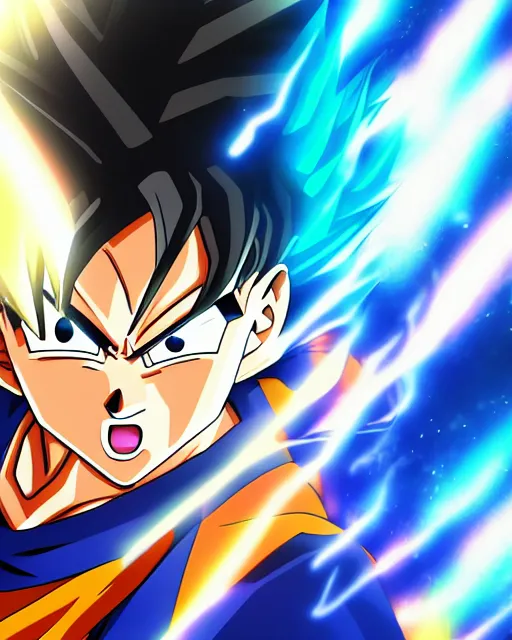 Prompt: Anime key visual of a young boy with thunder powers in the style of Dragon Ball Z, official media, 8k, anime, detailed, HD