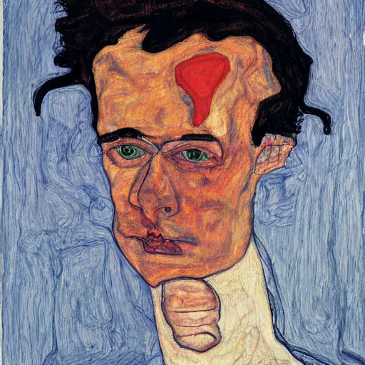 Image similar to trump by egon schiele