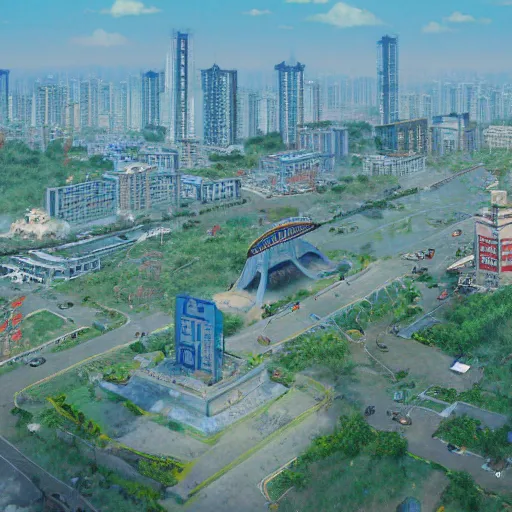 Image similar to i was born in tangshan city, hebei province in 1 9 7 8. high detailed, by makoto shinkai