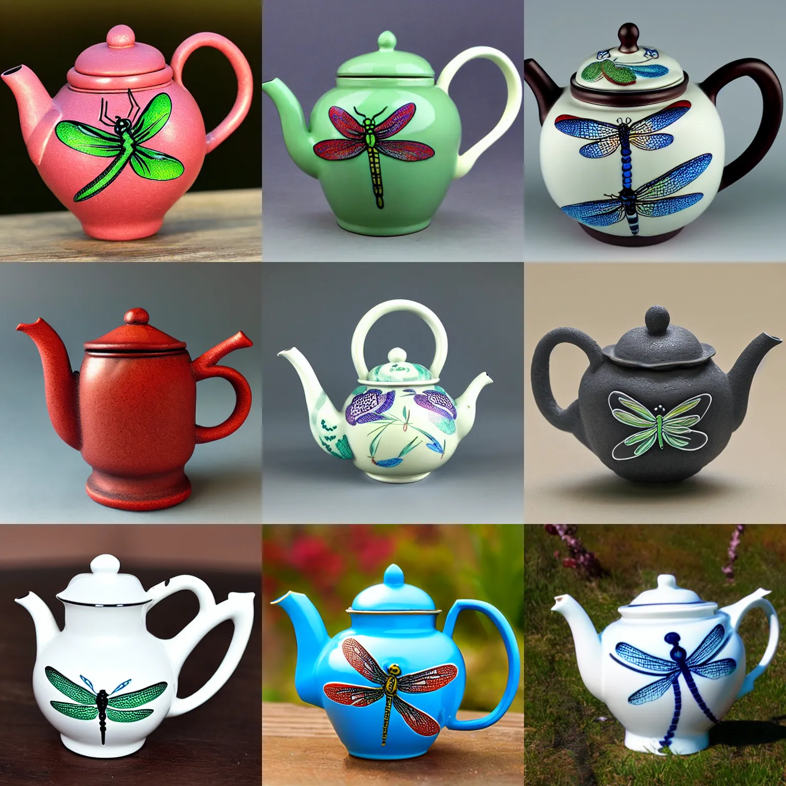 Prompt: dragonfly teapot-dragonfly