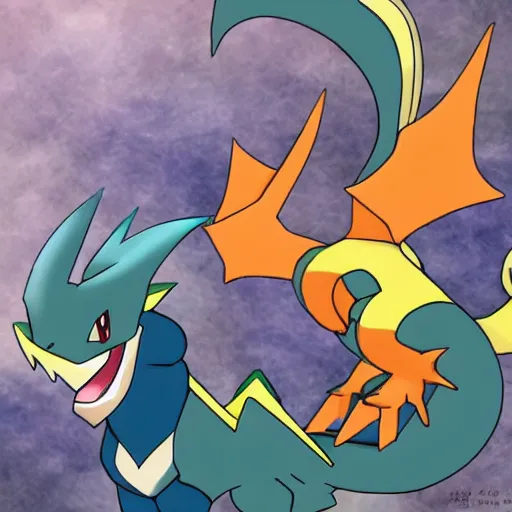 Image similar to dragon type pokemon