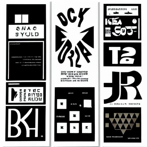 Image similar to black on white graphic design stickers in style of david rudnick, eric hu, acid, y 2 k, brutalism