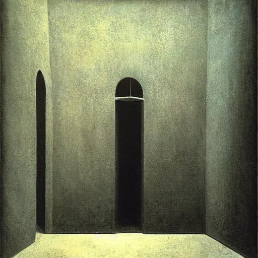 Image similar to swimming pool liminal space, scary, backrooms by zdzislaw beksinski