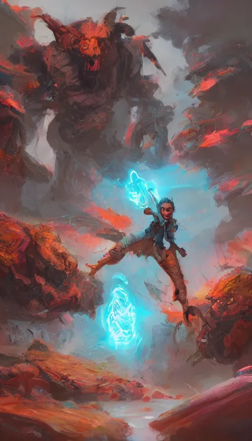 Image similar to rage, by disney concept artists