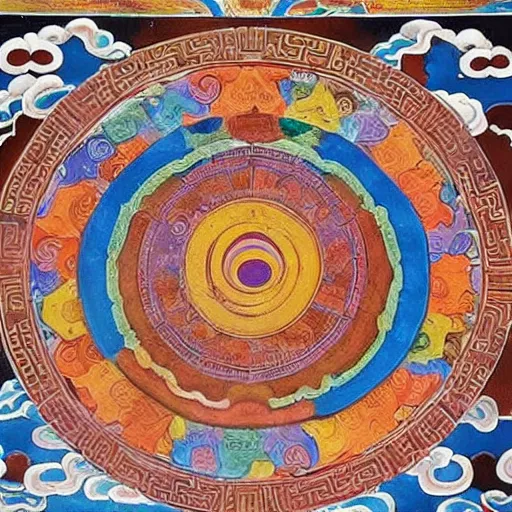 Image similar to tibetan mural