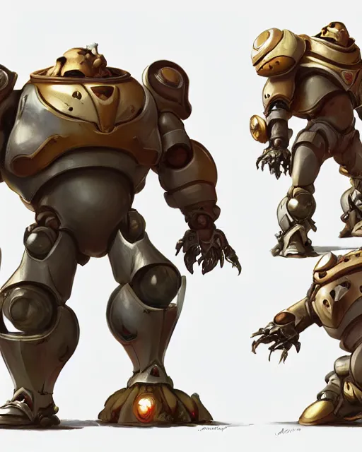 Image similar to a fat short anthropomorphic toad wearing mecha armor, battle stand, smooth, intricate, elegant, power aura, digital painting, artstation, concept art, high tech fantasy, sharp focus, illustration, art by james jean and justin gerard, overwatch character