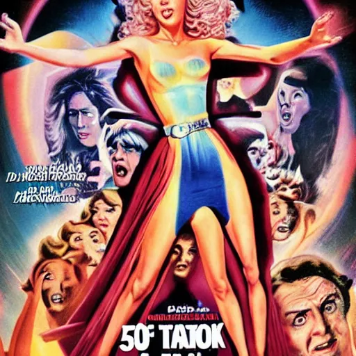 Image similar to attack of the 5 0 ft woman movie poster print