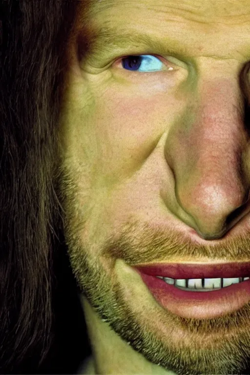 Prompt: aphex twin, unprocessed colors, # nofilter, shot by annie leibovitz, realistic vfx simulation