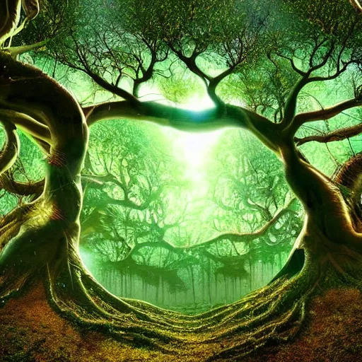 Prompt: world tree, massive tree, tree, roots, treant, subtle patterns, intricate texture, highly detailed, alien world, fungal, underwater, light shafts, light diffusion, natural, fireflies, magical, magical tree, fungal growth, fractal fungus, mushroom fractals, tree house, fairies, fairy forest