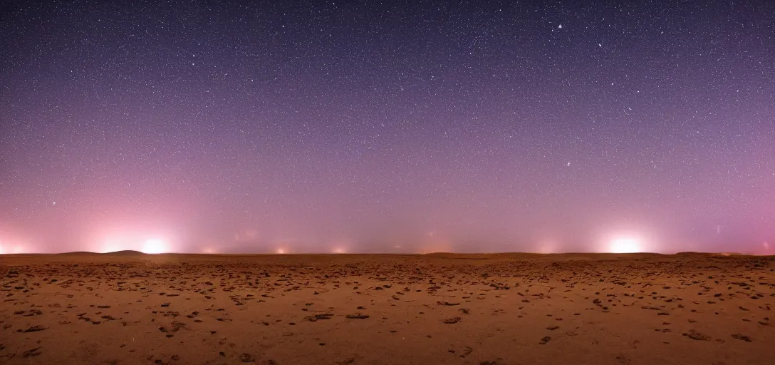 Image similar to beautiful night desert made of millions of detailed nebulas, glorious neon vortexes in the sand