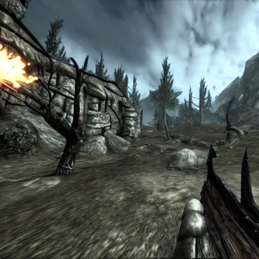 Image similar to skyrim re - imagined as a first person shooter