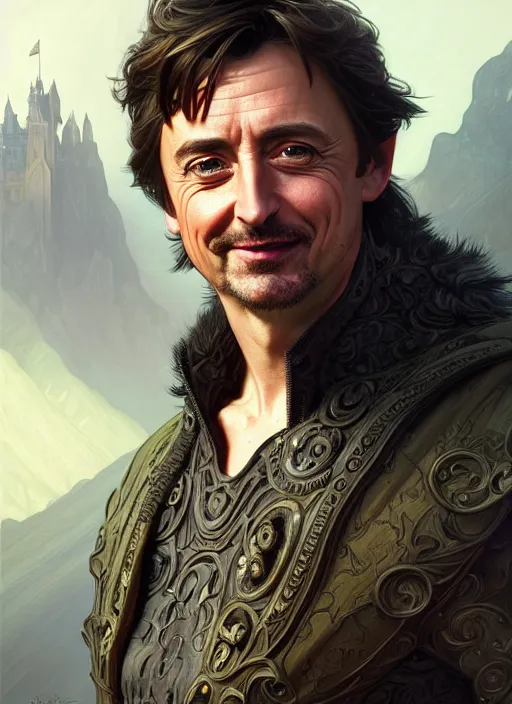 Prompt: portrait of richard hammond, d & d, fantasy, intricate, elegant, highly detailed, digital painting, artstation, concept art, smooth, sharp focus, illustration, art by artgerm and greg rutkowski and alphonse mucha