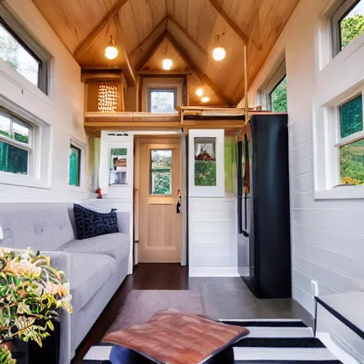 Image similar to tiny home is architecturally similar to the white house,