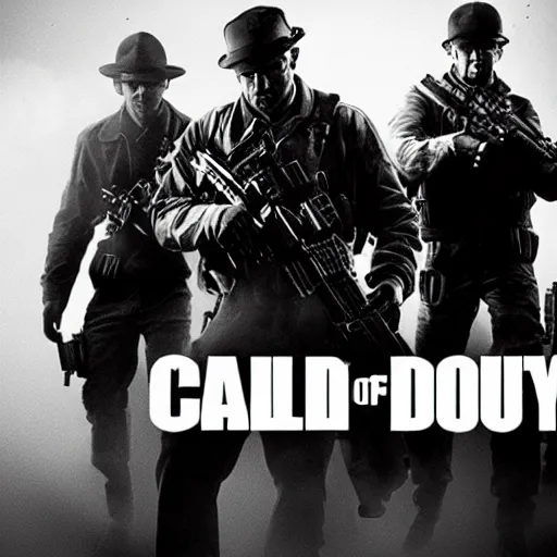 Image similar to new film noir call of duty game