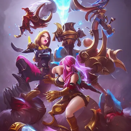 Image similar to Trending on ArtStation, League of Legends