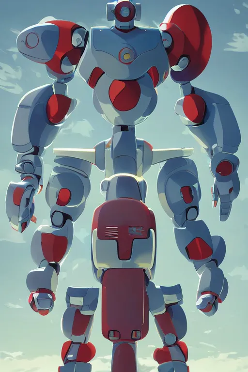 Image similar to metabots medabots medarotto medarot robot minimalist comics, behance hd by jesper ejsing, by rhads, makoto shinkai and lois van baarle, ilya kuvshinov, rossdraws global illumination ray tracing hdr radiating a glowing aura