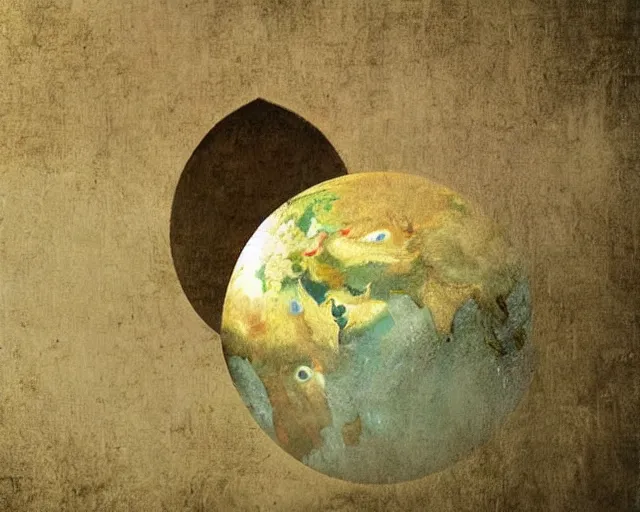 Image similar to earth, a closeup simple vector pop surrealism, by ( leonardo da vinci ) and greg rutkowski