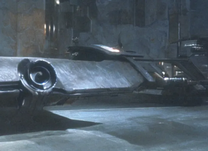 Prompt: vehicle from the 100 science fiction film Blade Runner