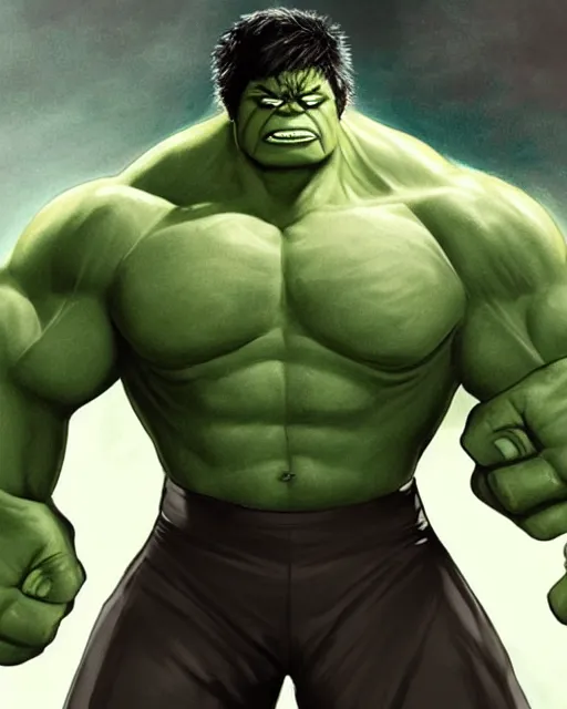 Image similar to hulk in a tuxedo, dapper hulk, fantasy concept art, stunning visuals, creative, cinematic, ultra detailed