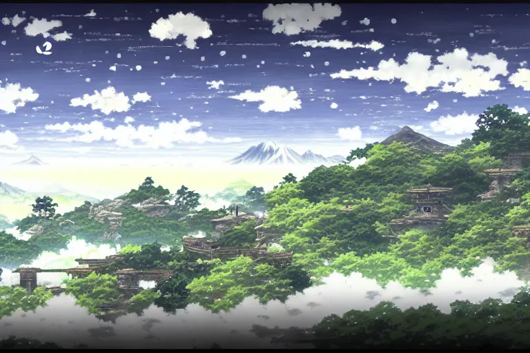 Image similar to mushoku tensei landscape art