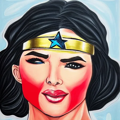 Image similar to wonderwoman paint by Guilherme Freitas