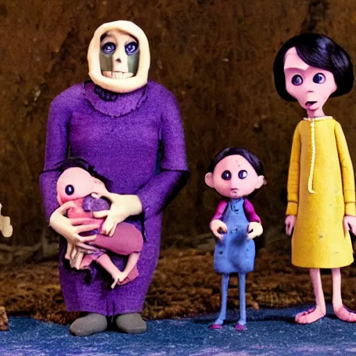 Image similar to coraline and the other mother claymation