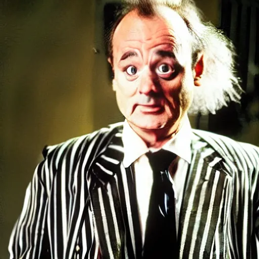 Image similar to bill murray as beetlejuice