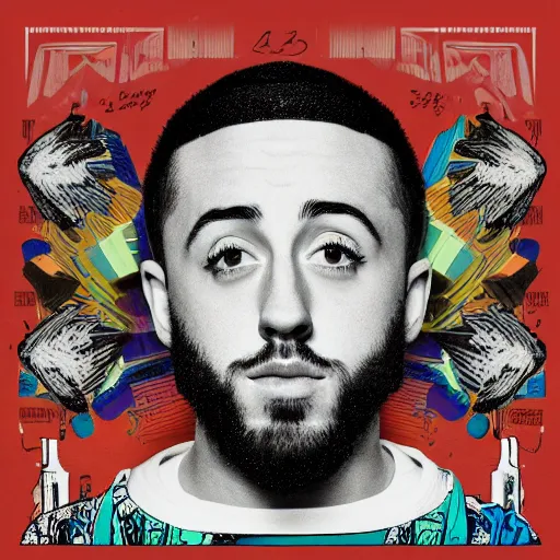 Prompt: an album by rapper mac miller, high detail