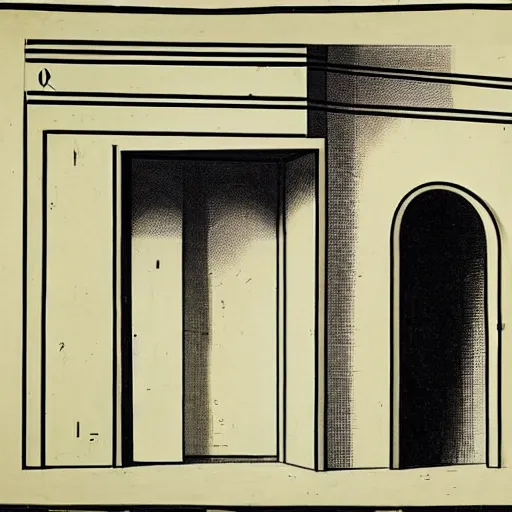 Image similar to a coward crying. a parade of disconnected images : obscure corners of nameless interiors, astronomical diagrams projecting the distances between celestial bodies, a painting by giorgio de chirico, a list of unpopular anagrams.